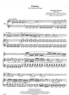 Fantasy For Clarinet And Piano von Howard Hanson 