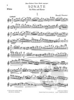 Flute Sonata #1 von Harald Genzmer 