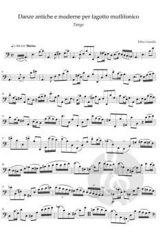 Danze antiche e moderne per fagotto mutlifonico von Fabio Gianolla 