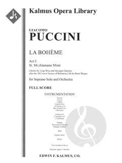 La Boheme: Act I, Aria: Si. Mi chiamano Mimi (soprano) von Giacomo Puccini 