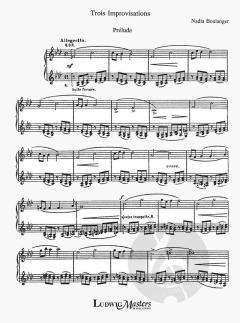 Trois Improvisations for Organ von Nadia Boulanger 