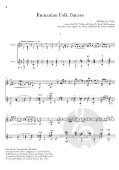 Rumanian Folk Dances von Béla Bartók 