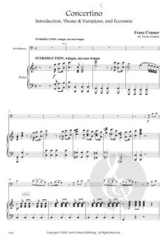 Concertino. Introduction, Theme, Variations & Ecossaise for Bassoon and Orchestra von Franz Cramer 