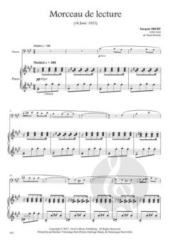 Morceau de lecture op. 34 von Jacques Ibert 