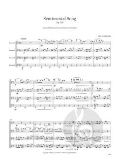 Lied ohne Worte für 4 Fagotte op. 109 von Felix Mendelssohn-Bartholdy 