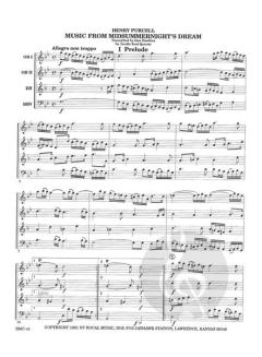 Music from "A Midsummernight's Dream" von Henry Purcell 