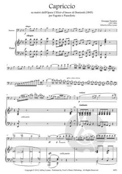 Capriccio sur motivi dell'Opera "L'Elisir d'amor" von Giuseppe Tamplini 