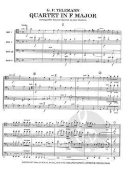 Quartett F-Dur von Georg Philipp Telemann 