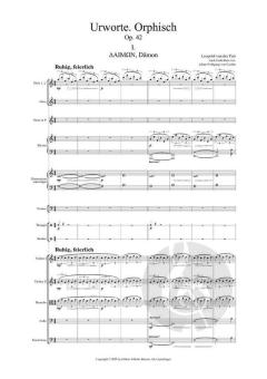 Urworte. Orphisch op. 42 von Leopold van der Pals 