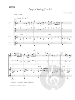 Workshop Gypsy Swing Guitar  von Dieter Kreidler 