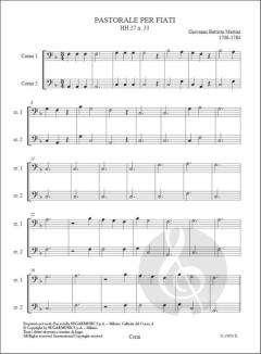 Pastorale per fiati HH.27 n. 33 von Giovanni Battista Martini 