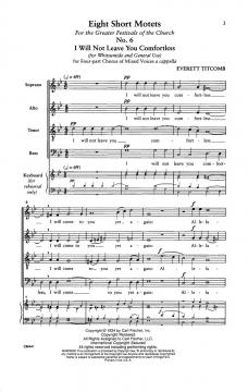 I Will Not Leave You Comfortless (Everett Titcomb) 