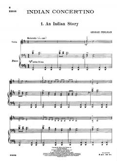 Indian Concertino von George Perlman 