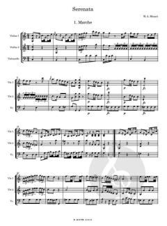 Ganz kleine Nachtmusik KV 648 von Wolfgang Amadeus Mozart 