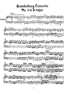 Brandenburgisches Konzert Nr. 5 in D-Dur BWV 1050 von Johann Sebastian Bach 