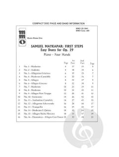 First Steps op. 29 von Samuel Maykapar 