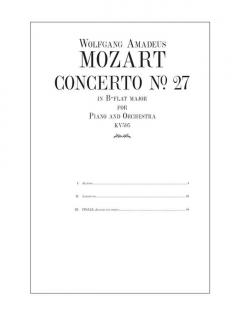 Concerto No. 27 in B-flat Major, KV595 von Wolfgang Amadeus Mozart 