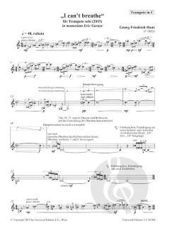 I can't breathe  von Georg Friedrich Haas 