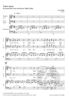 Vater unser  von Arvo Pärt 