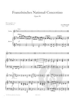 Französisches National-Concertino G-Dur op. 86 von Leo Portnoff 