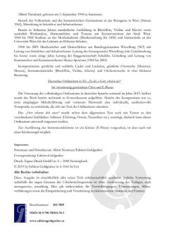 Deutsches Ordinarium in Eb „Zu dir, o Gott, erheben wir“ - Klavierpartitur von Albert Neumayr 