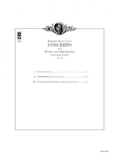 Klavierkonzert in a-Moll op.54 von Robert Schumann im Alle Noten Shop kaufen