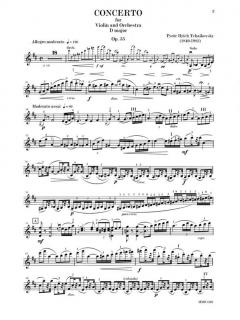 Violin Concerto in D op. 35 von Pjotr Iljitsch Tschaikowski im Alle Noten Shop kaufen