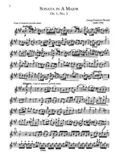 Six Sonatas for Flute and Piano von Georg Friedrich Händel 