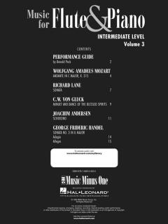Intermediate Flute Solos Vol. 3 von Wolfgang Amadeus Mozart 