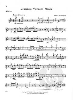 Miniature Viennese March von Fritz Kreisler 