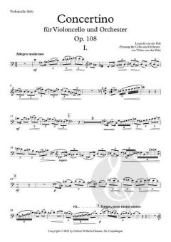 Concertino For Cello And Orchestra von Leopold van der Pals 