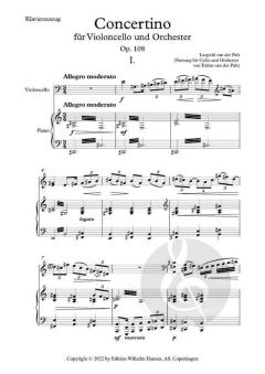 Concertino For Cello And Orchestra von Leopold van der Pals 