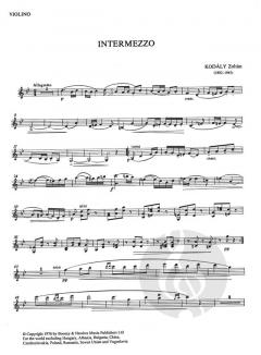 Intermezzo von Zoltan Kodaly 