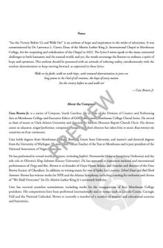 See the Victory Before Us and Walk On! von Uzee Brown 