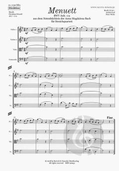 Menuett in G BWV Anh. 114 von Christian Petzold 
