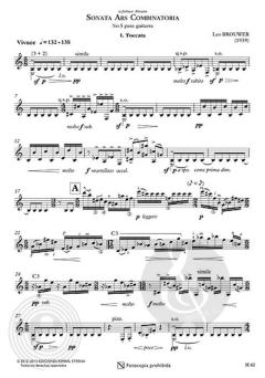 Sonata Ars combinatoria no. 5 von Leo Brouwer 