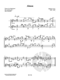 Les luthistes anglais For Two Lutes von William Lawes 