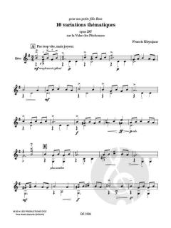 10 variations thématiques op. 287 von Francis Kleynjans 