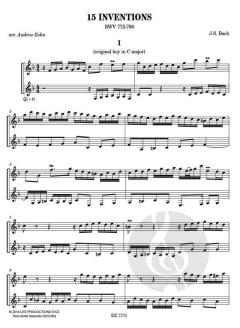 15 inventions von Johann Sebastian Bach 