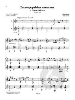 Danses populaires roumaines von Béla Bartók 