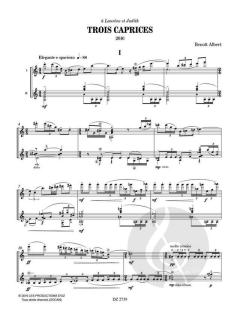 Trois Caprices von Benoît Albert 