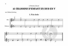 41 Chansons D?Enfant En Ve Position von Norbert Leclercq 