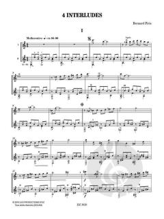 4 Interludes von Bernard Piris 