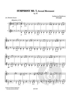 Symphony No. 7, Second Movement op. 92 von Ludwig van Beethoven 