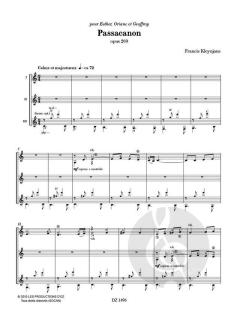 Passacanon op. 260 von Francis Kleynjans 
