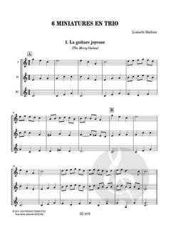 6 Miniatures en trio von Louiselle Mathieu 