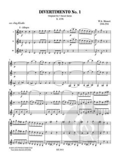 Divertimento No. 1 von Wolfgang Amadeus Mozart 