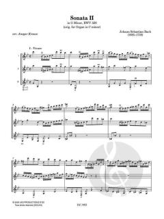 Six Trios Sonatas - Sonata II von Johann Sebastian Bach 