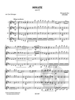 Sonate op. 15 von Fernando Sor 