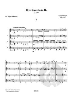 Divertimento in B flat, H. II/46 von Joseph Haydn 